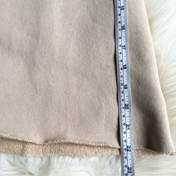 NEW Frank & Eileen Sz S PATRICK POPOVER HENLEY- CAMEL Sweatshirt Raw Cut Relaxed - Picture 12 of 17